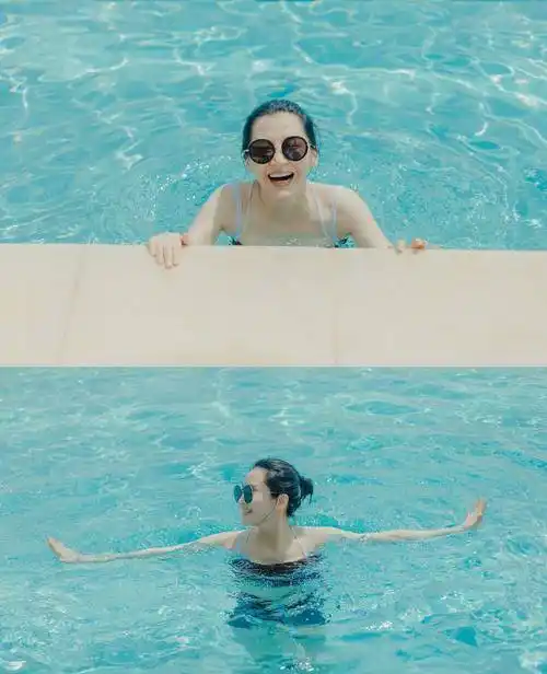 51岁许晴晒出游泳视频,身材容颜姣好,网友感叹不愧是不老女神_生活