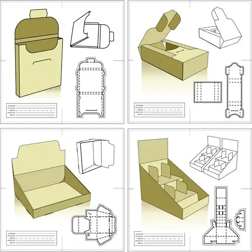 分享一组包装刀版图