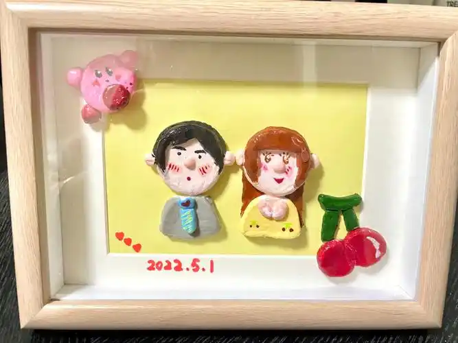 情侣手工石塑粘土diy