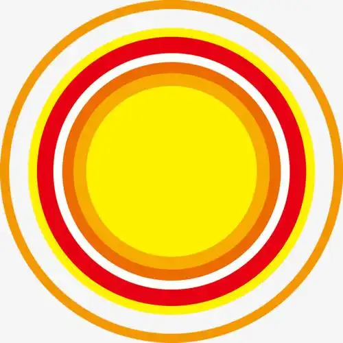 卡通可爱分层圆形设计