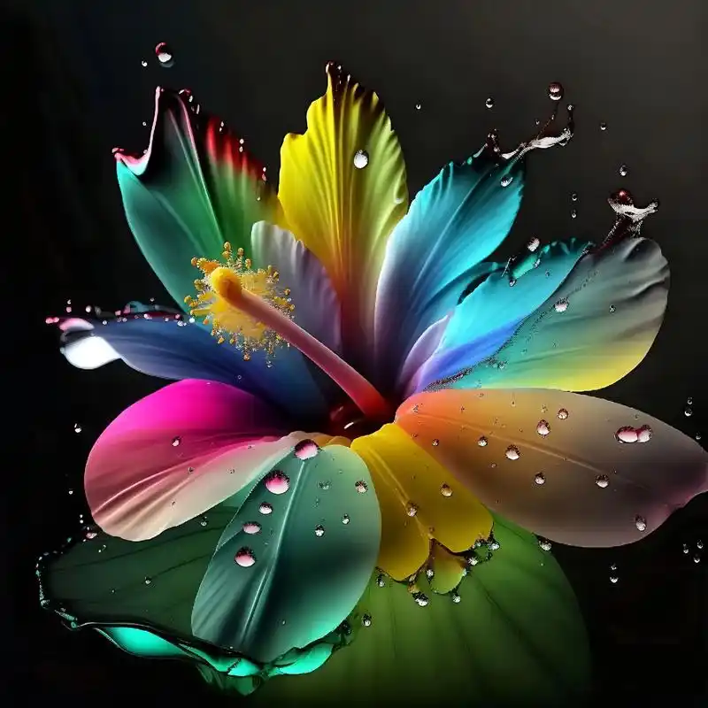 抖音头像系列之七色花.