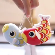 网红ins可爱小鲤鱼挂件公仔毛绒玩具锦鲤鱼布娃娃书包挂饰钥匙扣