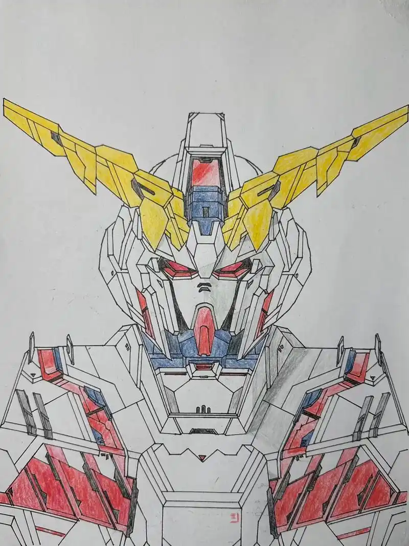 原创 #机甲 #高达 #独角兽高达 帅气十足的独角兽高达来 - 抖音