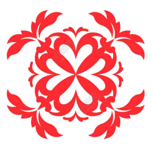 原创剪纸元素矢量图源文件