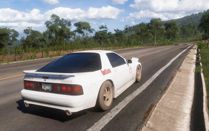 地平线5 54km最长公路赛 马自达rx7fc3s