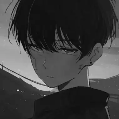 黑暗系男生动漫头像黑白,沉默的存在,都很无奈