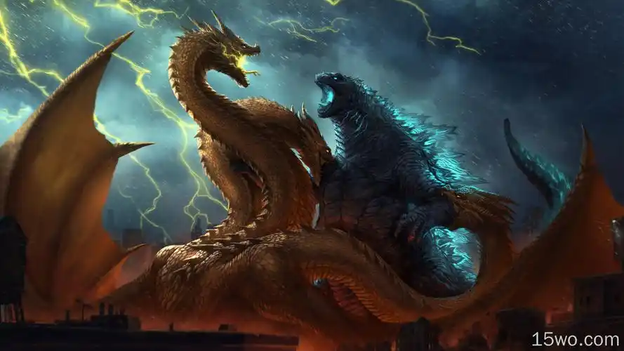 哥斯拉怪物之王fanposter 4k壁纸 壁纸 e屋资讯壁纸 - e屋壁纸