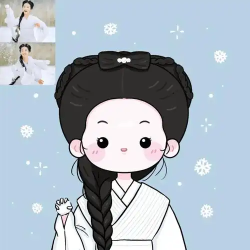 手绘头像  #q版头像  #头像约稿  #可爱头像  #刘亦菲  #刘亦菲小龙女