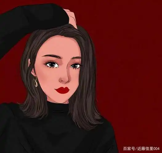 最新手绘头像女生动漫单人微信头像.