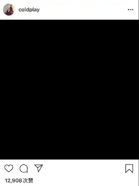 体坛明星 演员自发的在个人社交平台上抛上一张纯黑色图片,支持因暴力