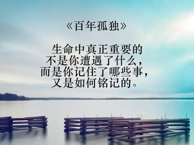 《百年孤独》名句摘抄