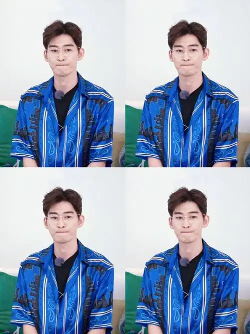 (虽然是对着介绍卡)  大哥手里总有东西玩@张翰  75点击保存原图