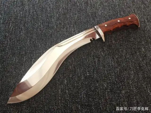 「鉴赏」尼泊尔手工雷神弯刀