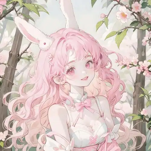 粉色系可爱动漫女头_侵权_网络_图片