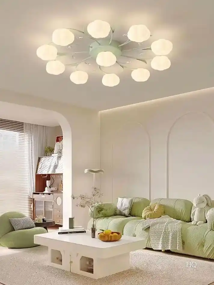 奶油风吸顶灯.这个风格的灯,小资感十足#效果图分享 - 抖音