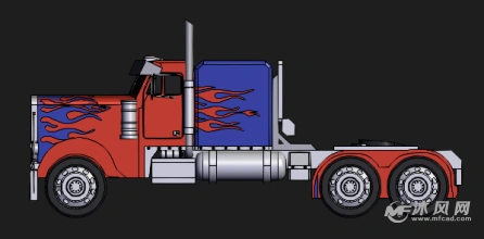 擎天柱卡车三维模型