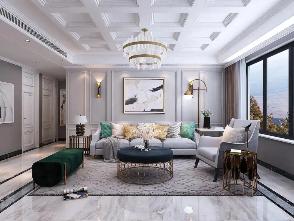 现代美式风格装修设计,浪漫主义美感十足!