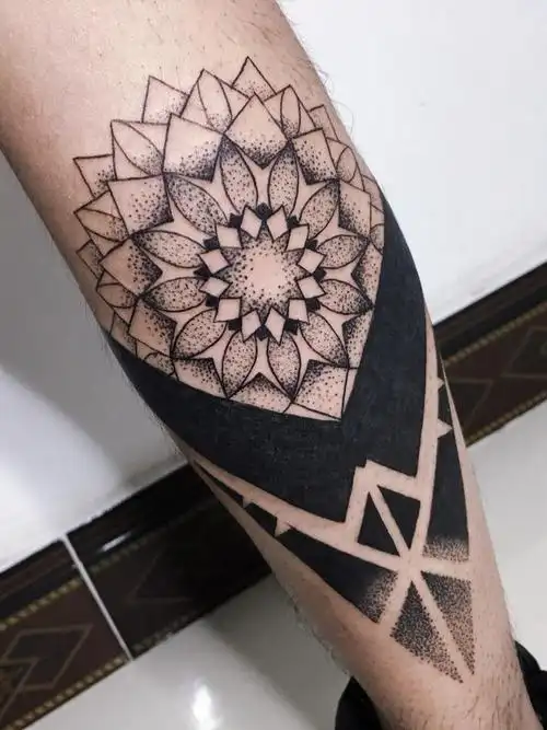 曼陀罗_纹身图案手稿图片_登风的纹身作品集