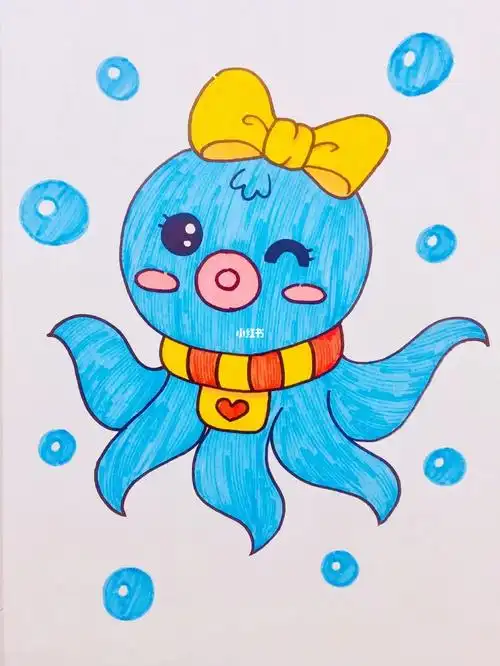 儿童画美术小章鱼139
