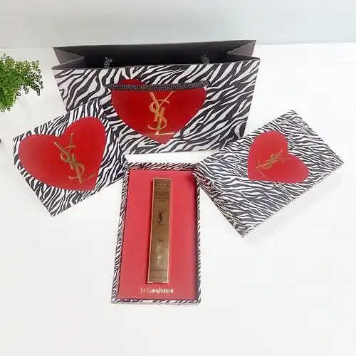 圣罗兰口红礼盒包装空盒ysl自由之水香水气垫小金条斑马纹礼袋