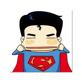 头像黑白欧美小超人