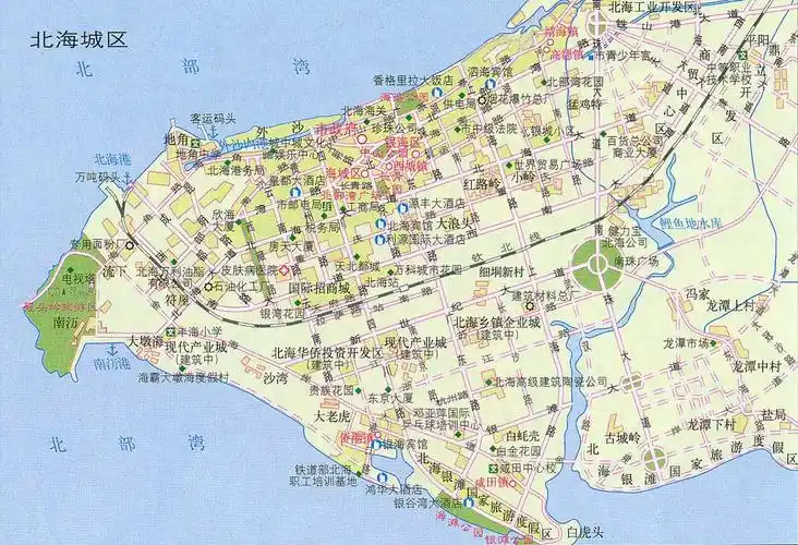 北海市区地图