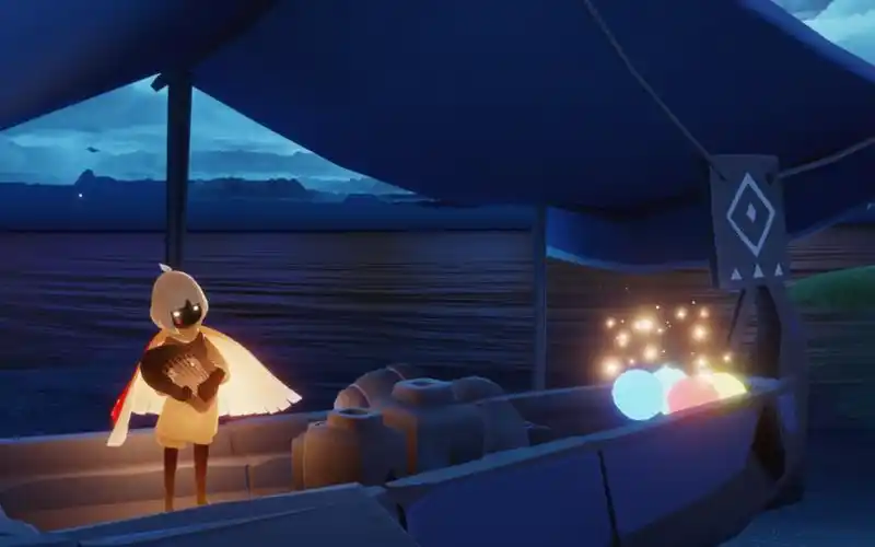 用《光·遇》 的竖琴弹《千本樱》～_sky光遇