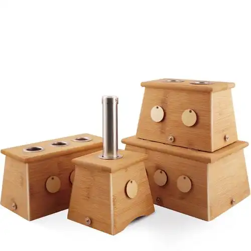 大明古艾艾灸盒家用艾灸仪器木制无烟仪