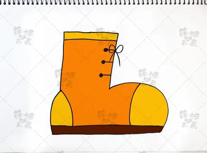 靴子简笔画卡通
