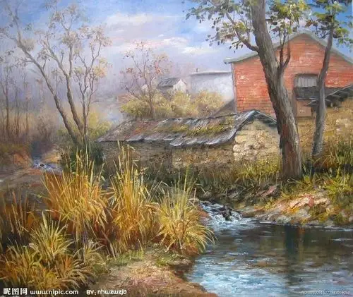 绘画欣赏:乡村风景油画【十四】