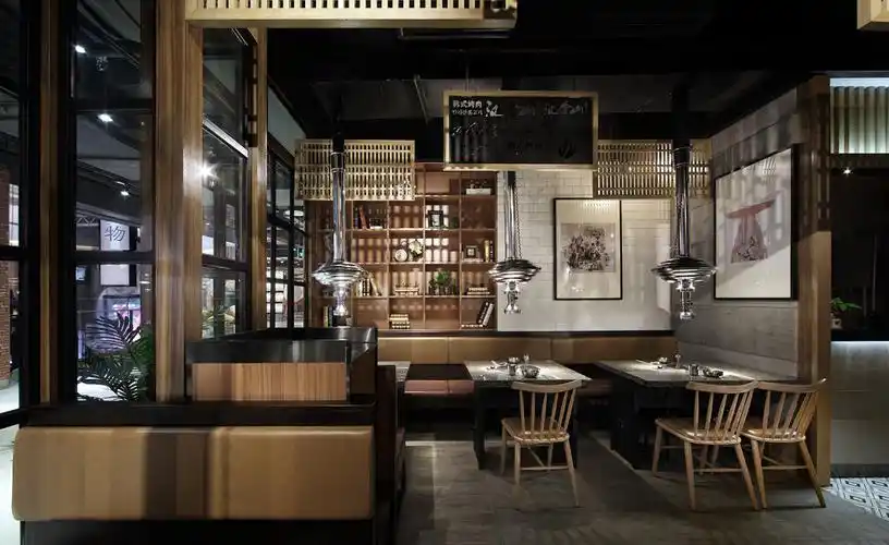 作品_公装案例_公装效果图_餐厅设计效果图_餐饮空间效果图-原气设计