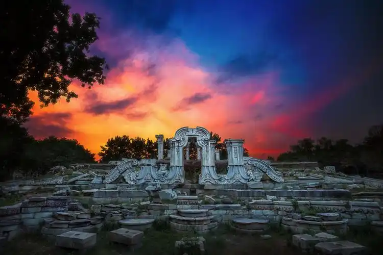 凤凰涅盘 云之海 2023初夏 圆明园遗址 晚霞