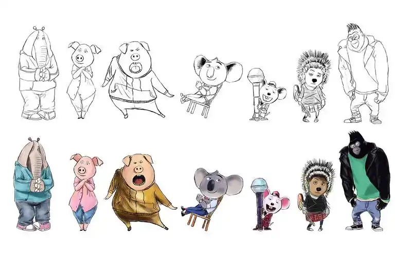 欢乐好声音插画