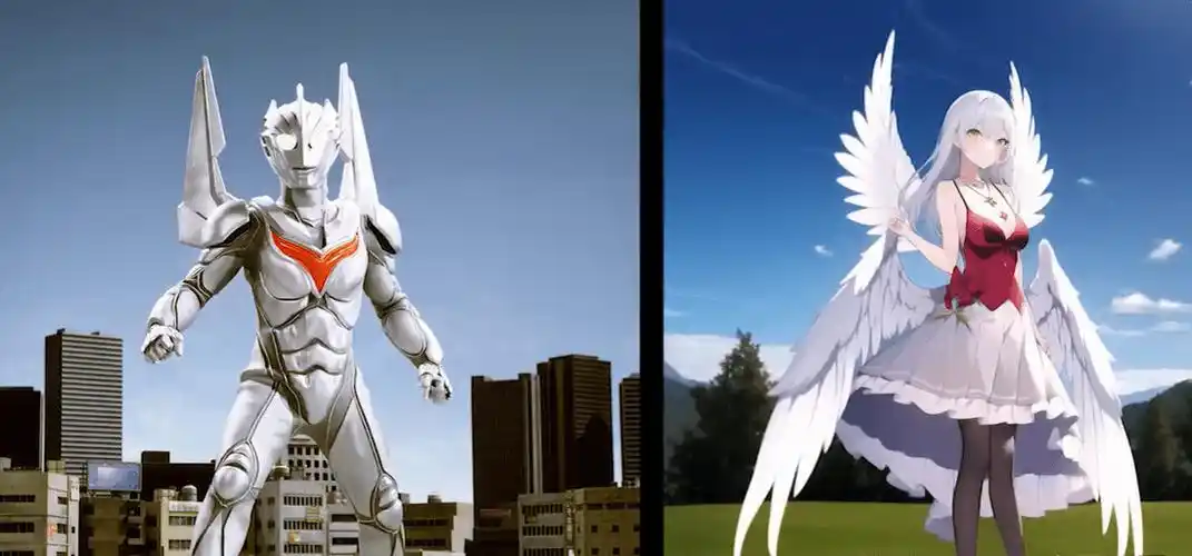 将平成系奥特曼ai娘化后的样子,我个人比较喜欢邪恶迪迦_阿古_作品