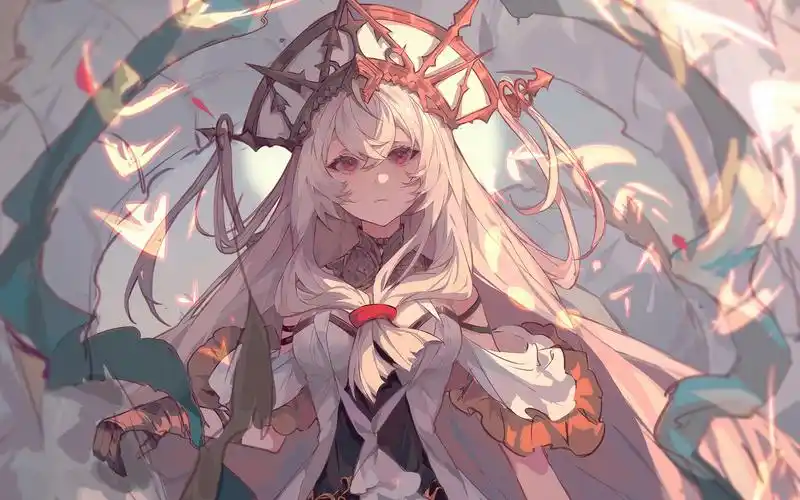 【sai2/绘画过程】祂成为神的那一天 明日方舟 浊心斯卡蒂