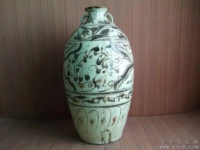 [物品编号:429801] 汉代磁州窑四系花瓶