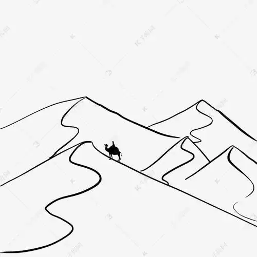 沙漠里的建筑简笔画集