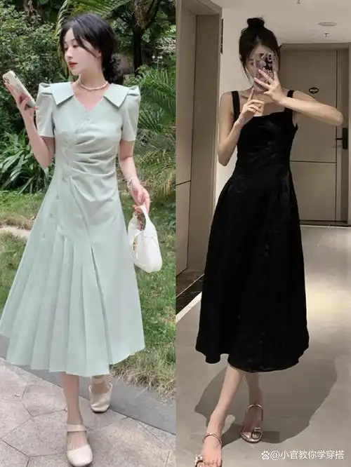 穿衣搭配--夏季20到30多岁女生连衣裙气质显腿长穿搭?