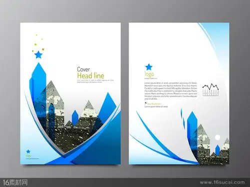 大气封面封底设计矢量素材
