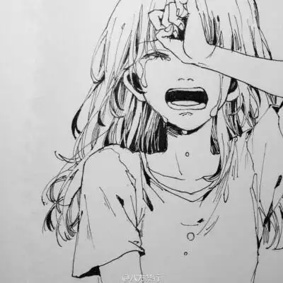 二次元伤感头像男