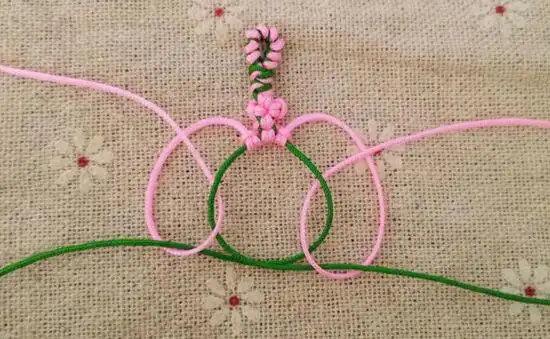 桃花手绳编法教程