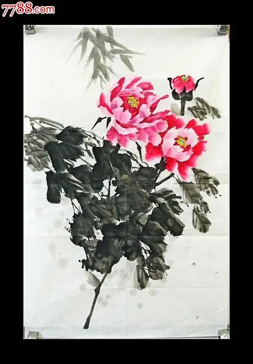 低价起拍水墨花卉24名家所绘但无款