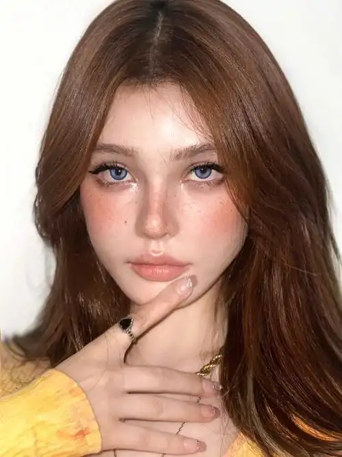 黄黑皮亚裔轻欧美雀斑妆