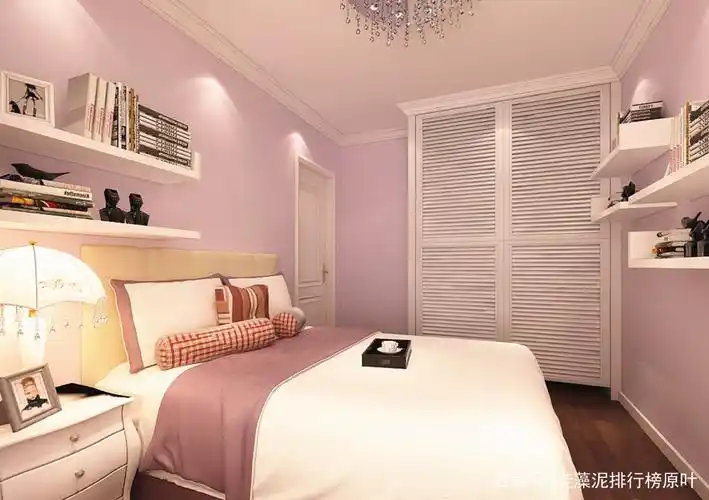 卧室装修用硅藻泥,颜色搭配太惊艳,让人羡慕