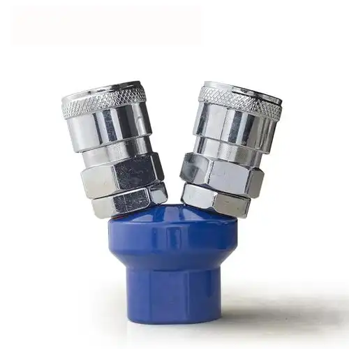 气动元件快速快插圆二三通阿斯卡利气管气泵空压机c式接头smy三叉二插