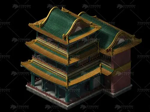 畅音阁故宫3d模型下载3d模型免费下载-设计创造价值_51render 渲染之