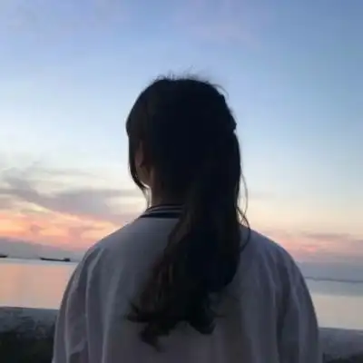 柠七:女生背影头像/我学着自己长大