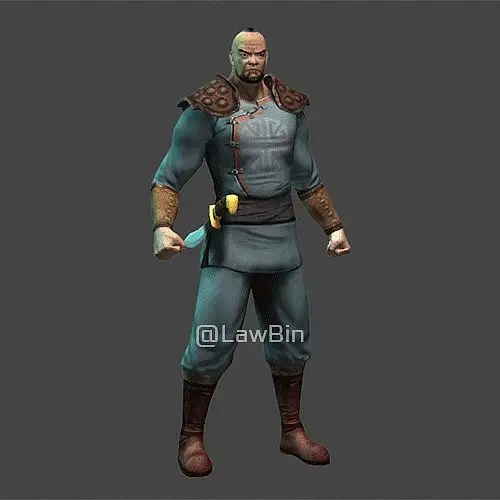 《十三行》护卫角色模型