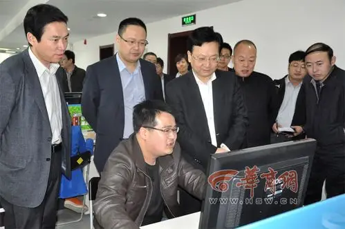 陕西省委宣传部部长景俊海视察华商网