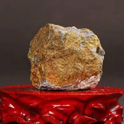 中国金都招远原生态高品位金矿石摆件z20